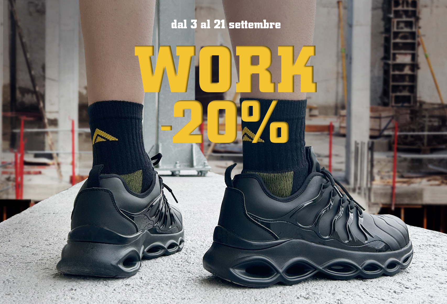 Calze da lavoro: comfort e resistenza con il 20% di sconto dal 3 al 21 settembre