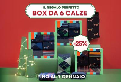 6 calze, 3 stili, un solo box: il Natale si veste di fantasia